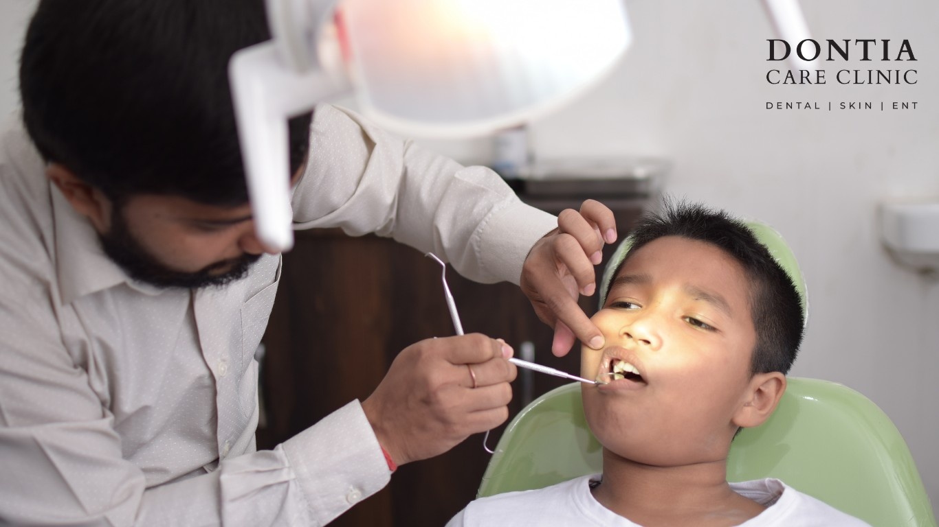 Pediatric dentistry check-up for a child in Kolkata
